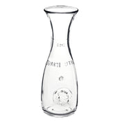 Steelite 4929Q201 Carafe 20 Oz. (17 Oz. Fill Line) (H 9-1/4" M 3-1/4" T 3-1/4" B 3-1/4") Glass