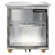 Continental Refrigerator SWF27NGD-U Undercounter Display Freezer 27"W 7.4 Cu Ft Capacity