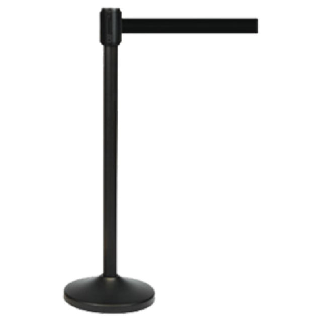 Central Specialties 5500BK-BLK Crowd Control Stanchion Portable 12-1/2" Base Dia.