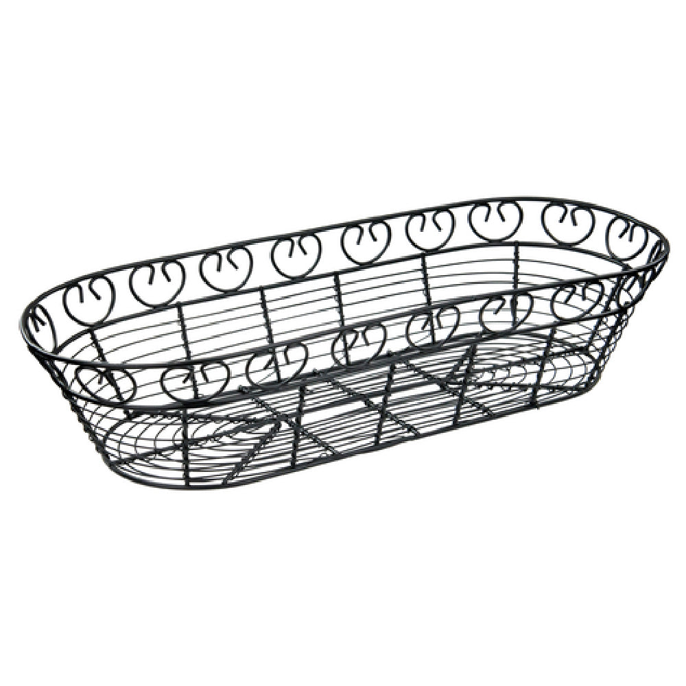 Winco WBKG-15 Bread/Fruit Basket 15" X 6-1/4" X 3"H Long Oval