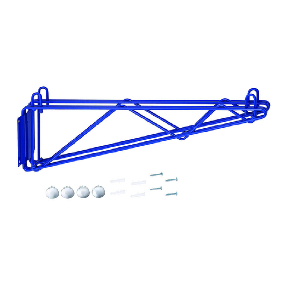 Hubert 13509 - CenPro Wall Mounting Brackets For Blue Epoxy Wire Shelving, 21" D