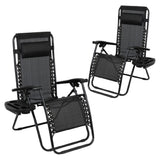 Flash Furniture 2-GM-103122SS-BK-GG Folding Chair 250 Lb. Weight Capacity 25-1/2"W X 60-1/2"D X 43"H