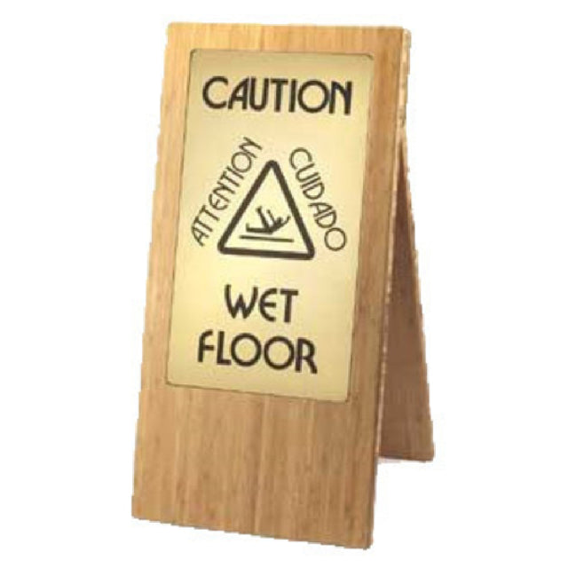 Cal Mil 852-60 "Wet Floor" Sign 12"W X 17-1/2"D X 22"H Double-sided