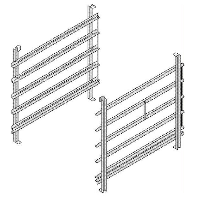 Rational 60.62.126 Hinging Rack Type 626 X 2/1GN (6 X 25-5/8" X 20-7/8") Rail Distance 2-5/8"