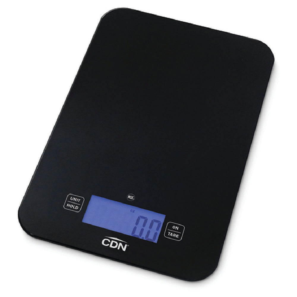 CDN SD1502-BK Digital Portion Control Scale 6"W X 9-3/16"D X 5/8"H Overall 6" X 9-3/16" Rectangular Platform