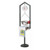 Hubert 11944 - Roll Bag & Scale Holder, 22" Dia. X 74"H, Floor Stand
