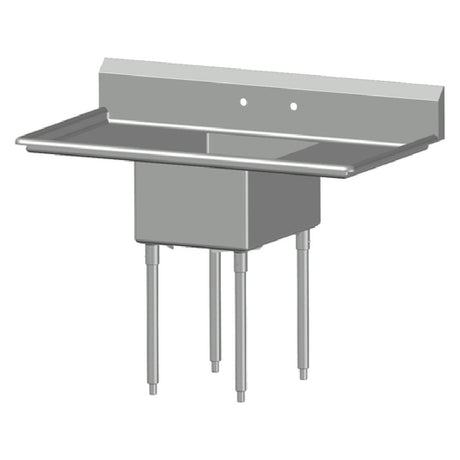 SPG 1N18-2D18 - Universal Stainless Sink, One Compartment, 18" Left & Right-hand Drainboards