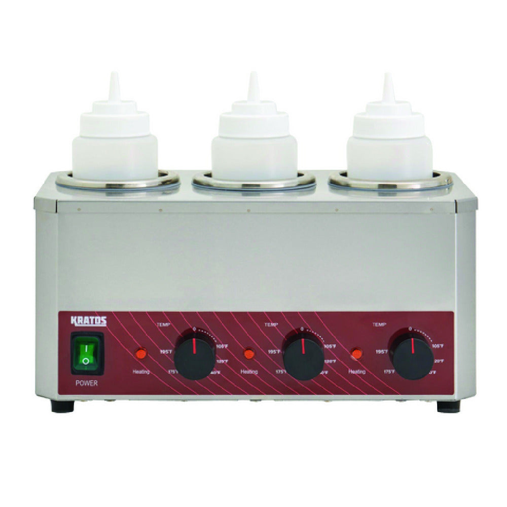 Hubert 61627 - Kratos® 29M-050 Sauce/Topping Bottle Warmer, Countertop, Triple