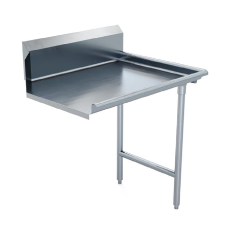 Winholt CDT-16-S-72R - Straight Clean Dish Table, Right To Left, Stainless Steel Legs And Clad Bullet Feet