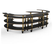 Steelite MGCMSA01MBXW Mogogo Buffet Solutions Modular Open C Serving Station 4-tier