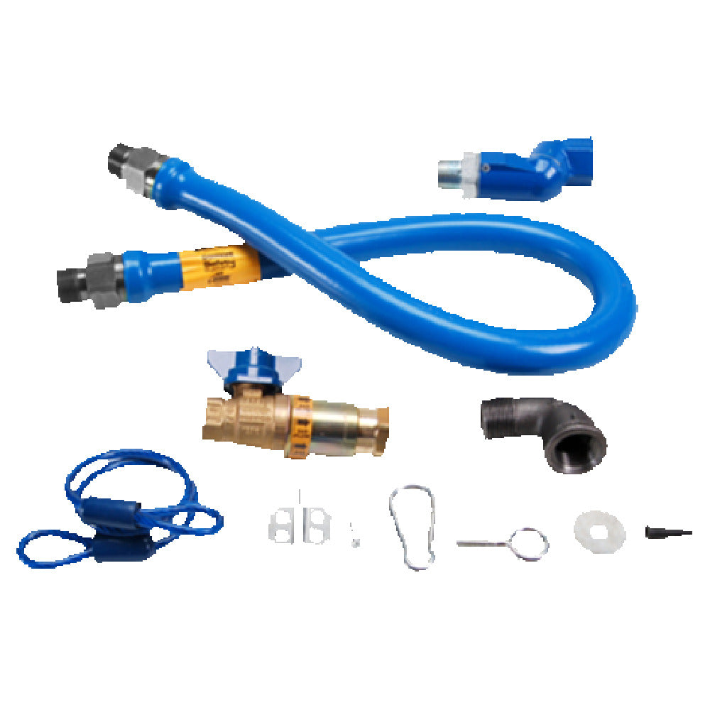 Franklin Machine Products 157-1094 Dormont® Gas Connector Kit 60"L X 1" Fittings Includes Heavy Duty Gas Hose