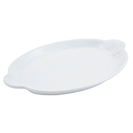Bon Chef 2074TEAL - Platter, 15-1/2" X 22-1/2", With Shell Handles