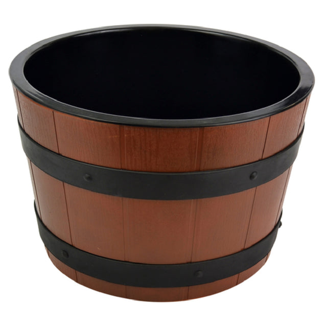 Bauscher Hepp BBS355 - Gourmet Barrel Bowl Set, 8 Qt., Includes: (1) 12" Dia. X 7-3/4"H Brown ABS Bowl