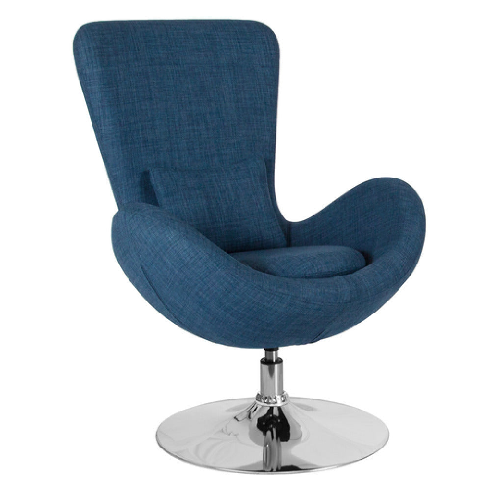 Flash Furniture CH-162430-BL-FAB-GG Egg Series Swivel Reception/Lounge/Side Chair