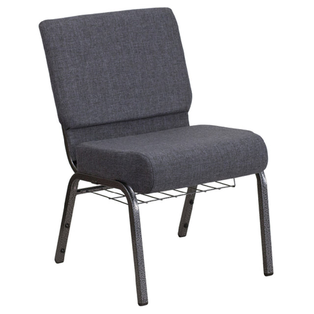 Flash Furniture FD-CH0221-4-SV-DKGY-BAS-GG Hercules Series Extra Wide Stacking Church Chair