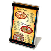 Menu Solutions MTRBB-57 Table Tent Holds 5" X 7" Insert Single Panel