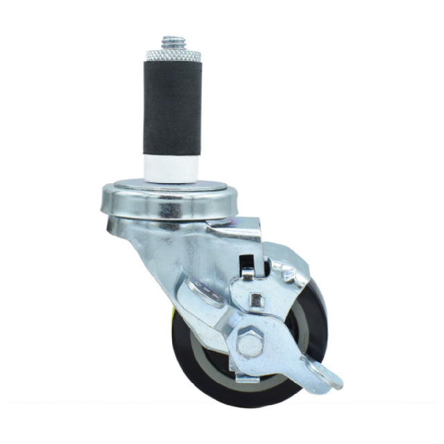 BK Resources 3SBR-2RA-PLY-TLB - Swivel Caster, 1-1/4" Expanding Stem, 3" Polyurethane Wheel
