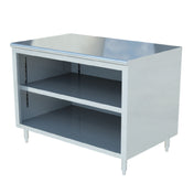 Sapphire Manufacturing SMDC-3060 Enclosed Base Dish Cabinet Open Front 60"W X 30"D X 36"H Overall Size