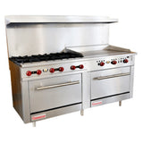 Connerton Cooking CN72-8-24G_NAT Restaurant Range Gas 72"W