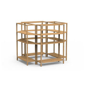 Steelite MGCCAN19NSXF Canvas Center Stage Display Natural Brushed Stainless Steel On Legs