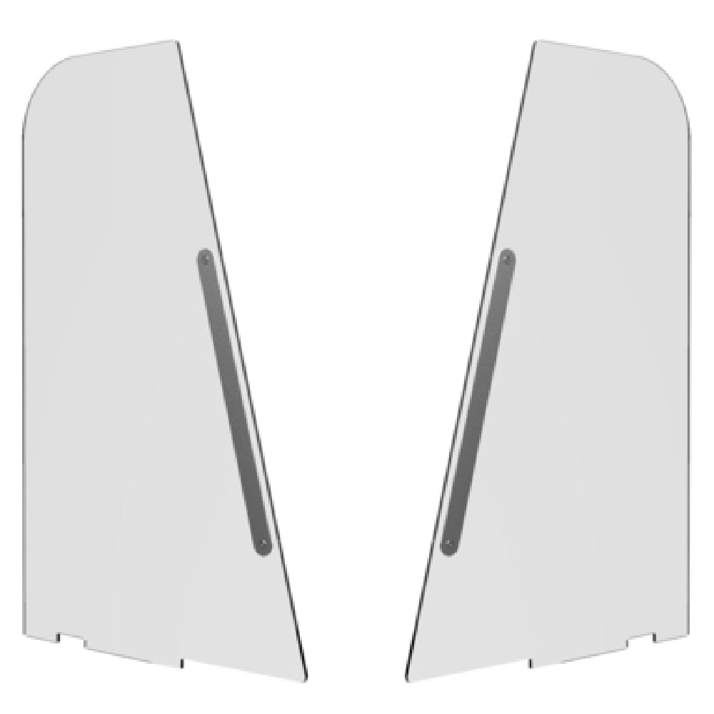 Steelite MGSVSDSM0301 Mogogo Buffet Solutions V-Shield Breath Guard End Panels