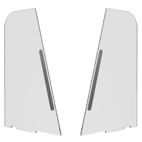 Steelite MGSVSDSM0301 Mogogo Buffet Solutions V-Shield Breath Guard End Panels