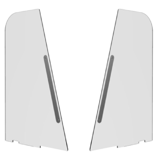 Steelite MGSVSDSM0301 Mogogo Buffet Solutions V-Shield Breath Guard End Panels