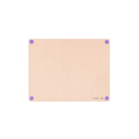 Epicurean 622-19150114 Epicurean HACCP Non-Slip Cutting Board 19.5" X 15" X 3/8" In Natural With Purple Allergy Feet