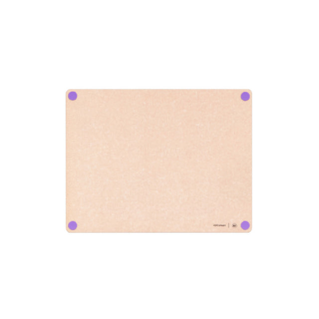 Epicurean 622-19150114 Epicurean HACCP Non-Slip Cutting Board 19.5" X 15" X 3/8" In Natural With Purple Allergy Feet