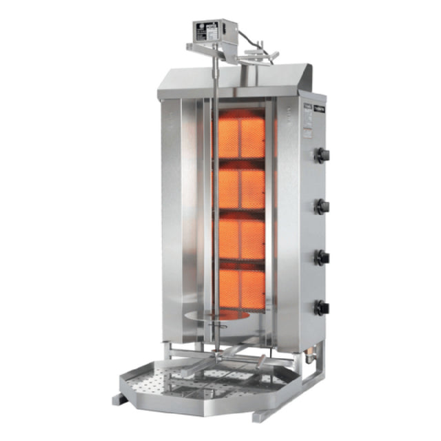 Omcan 49061 (GD4/MU) Trento Potis Doner Kebab Machine/Vertical Broiler Natural Gas