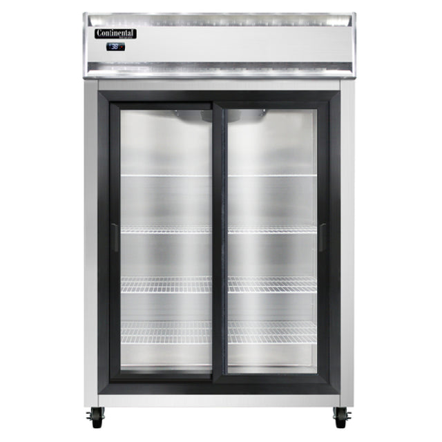 Continental Refrigerator 2RNSGD Refrigerator Reach-in Display Two-section