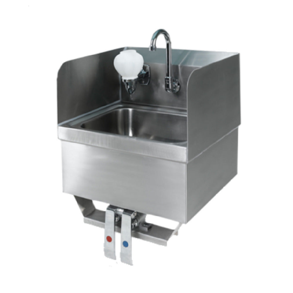 Klinger's Trading SPKNEE-SPKVHS-1000 Hand Sink Wall Mount With Knee Pedal Valves