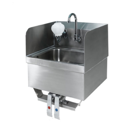 Klinger's Trading SPKNEE-SPKVHS-1000 Hand Sink Wall Mount With Knee Pedal Valves