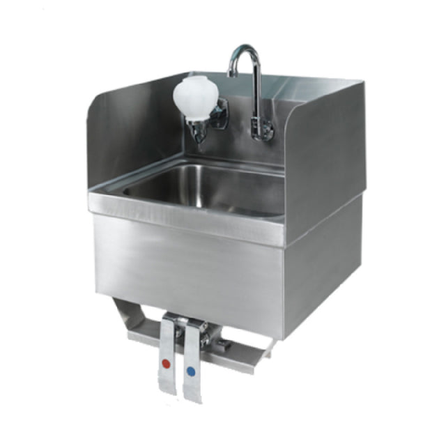 Klinger's Trading SPKNEE-SPKVHS-1000 Hand Sink Wall Mount With Knee Pedal Valves