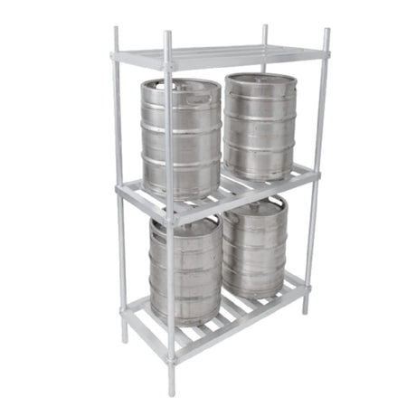 John Boos ALKR-2042-X Keg Rack 42"W X 20"D X 76"H (3) Shelves