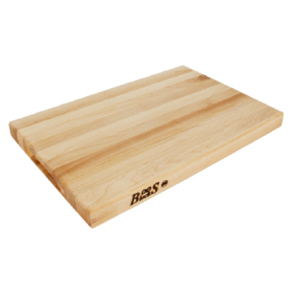 John Boos R01 Cutting Board 18"W X 12"D X 1-1/2" Thick Edge Grain Construction