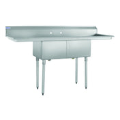 Hubert 66233 - Kratos® Compartment Sink Commercial, 18"W X 18"D X 12"H Bowl Size