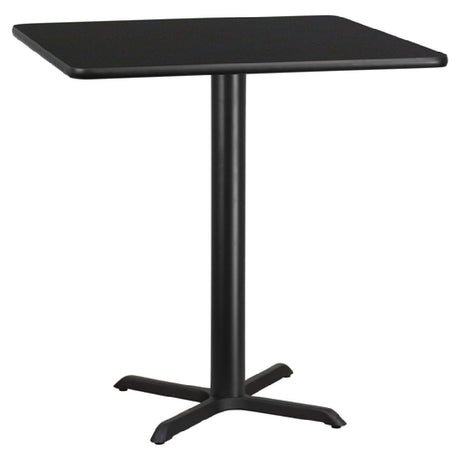 Flash Furniture XU-BLKTB-4242-T3333-GG Table 42"W X 42"D X 31-1/8"H Dining Height