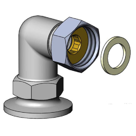 T&S Brass 00YY Flange 90° Inlet Low-lead