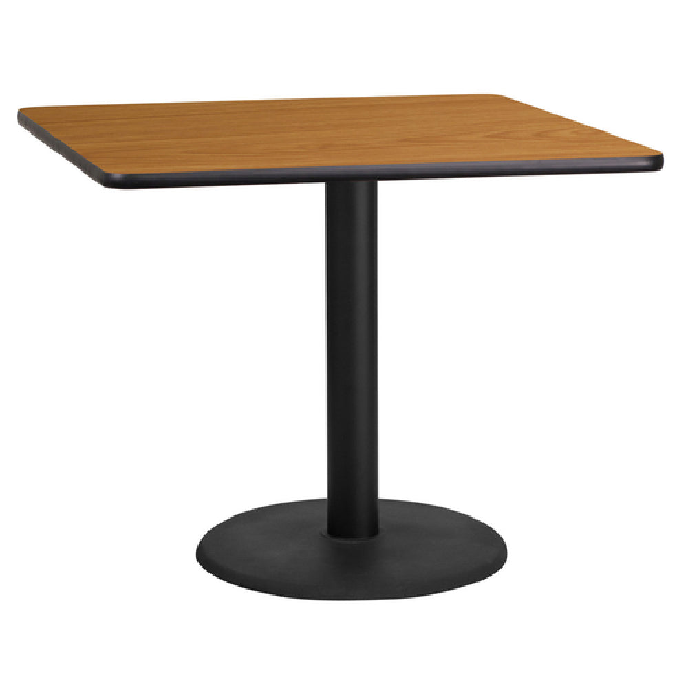 Flash Furniture XU-NATTB-3636-TR24-GG Table 36"W X 36"D X 31-1/8"H Dining Height