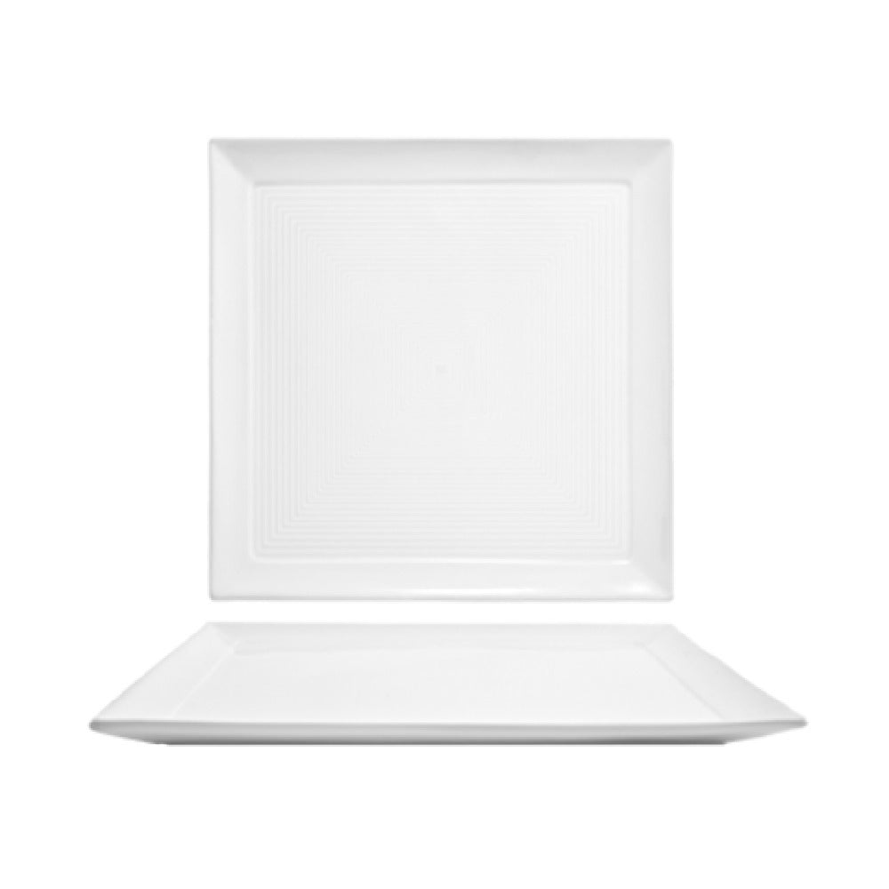FOH DOS000WHP21 Spiral® Plate 12" X 12" Square