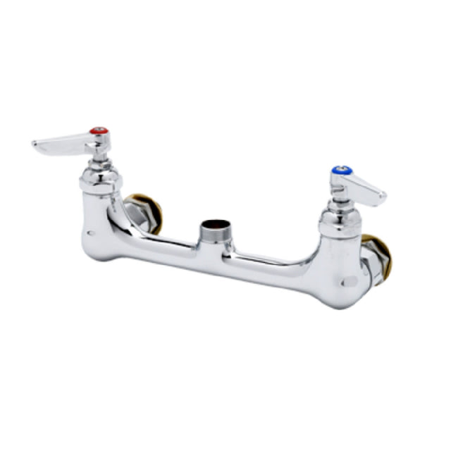 T&S Brass B-0230-CCLNM Sink Mixing Faucet Wall Mounted 8" Centers On Sink Faucet With 1/2" IPS CC Male Inlets