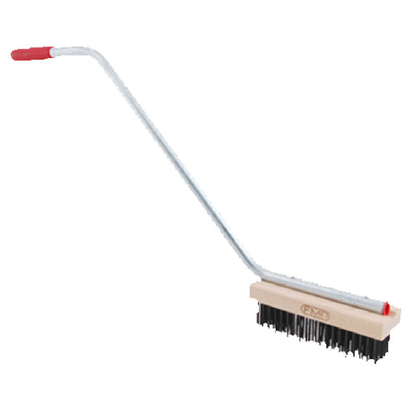 Franklin Machine Products 133-1174 Broiler/Grill Brush With 24" Handle Heavy Duty Medium Bristles