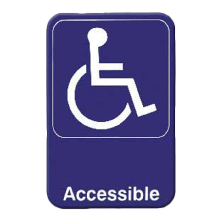 Thunder Group PLIS6911BL Information Symbol Sign 6" X 9" "Accessible"