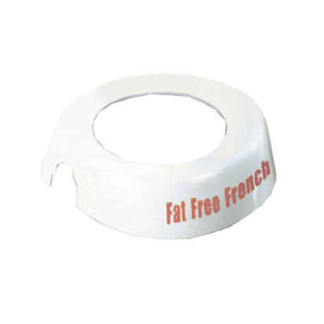 Tablecraft CM17 Dispenser ID Collar "Fat Free French" Fits Model Numbers 483 & 484