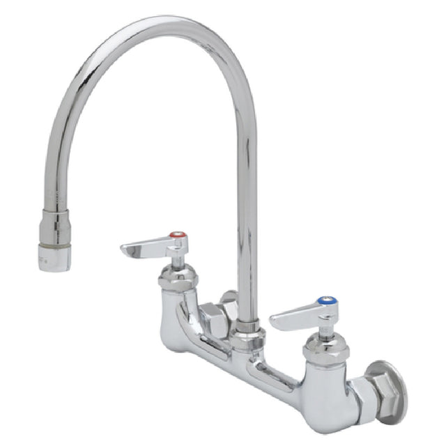 T&S Brass B-0230-134XA-CR Pantry Faucet Double Wall Mount