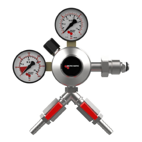 Micro Matic 842N-15-2-PP Premium Plus Nitrogen Regulator 0-15 PSI Dual Shutoffs