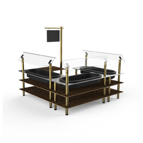 Steelite MGCMLB03WBXF Mogogo Buffet Solutions Modular Chilled Salad Station 3-tier