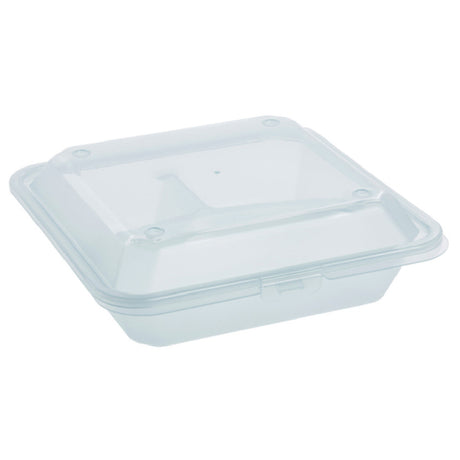 Hubert 89267 - Take-Out Box, 3-compartment, 9" X 8-3/4" X 3"H