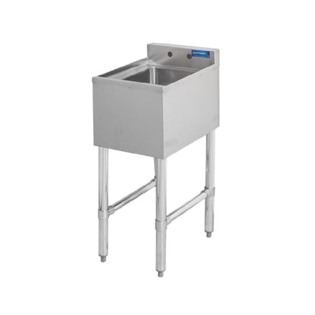 Sapphire Manufacturing SMBS-1 Sapphire Underbar Sink One Compartment 10"x14"x10" Compartment